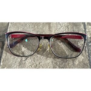 Wittnauer Women's Black/Red Metal Full Rim Eyeglasses Frame 54-16-135-39mm G3